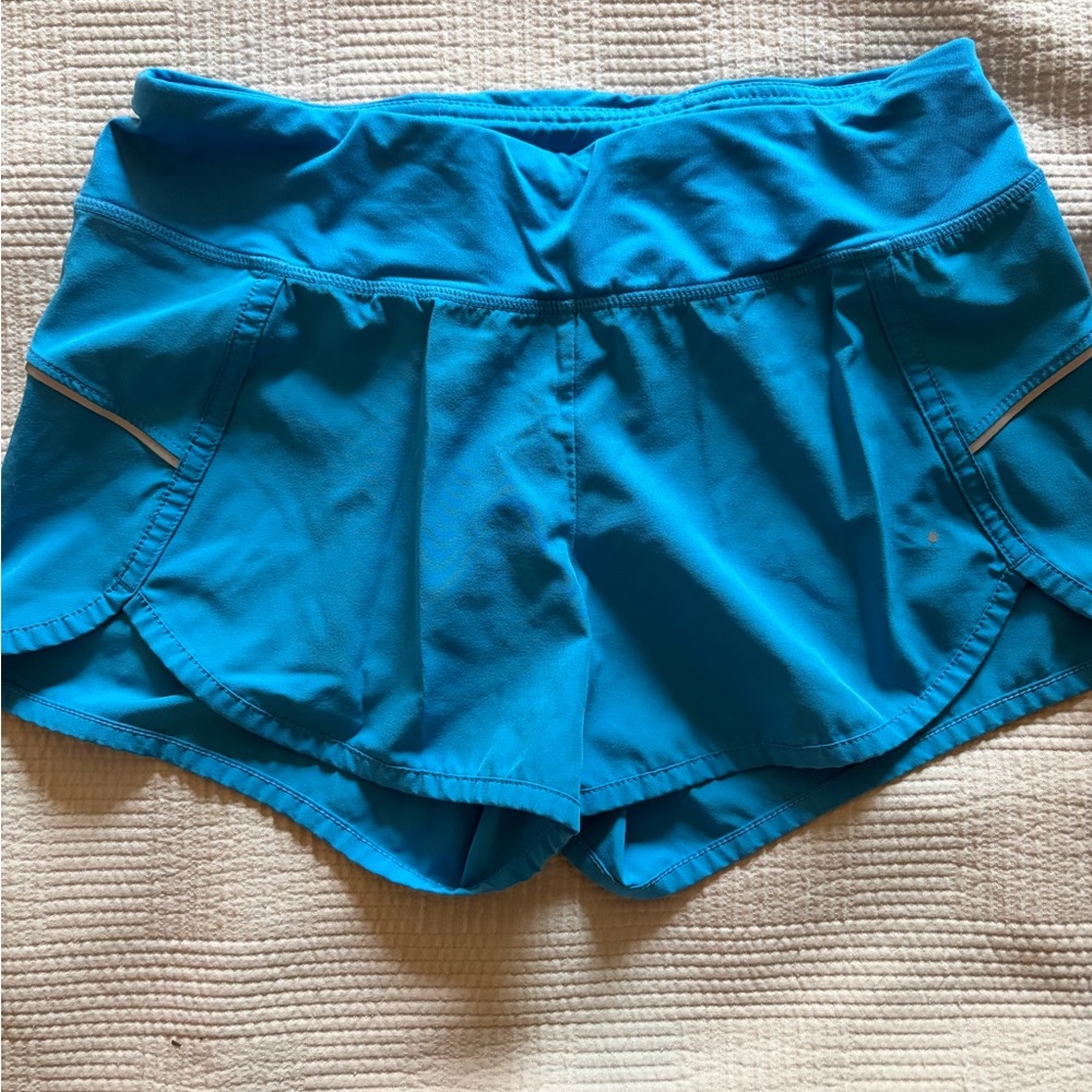 Reebok Women's Blue Athletic Running Shorts - Lightweight Activewear